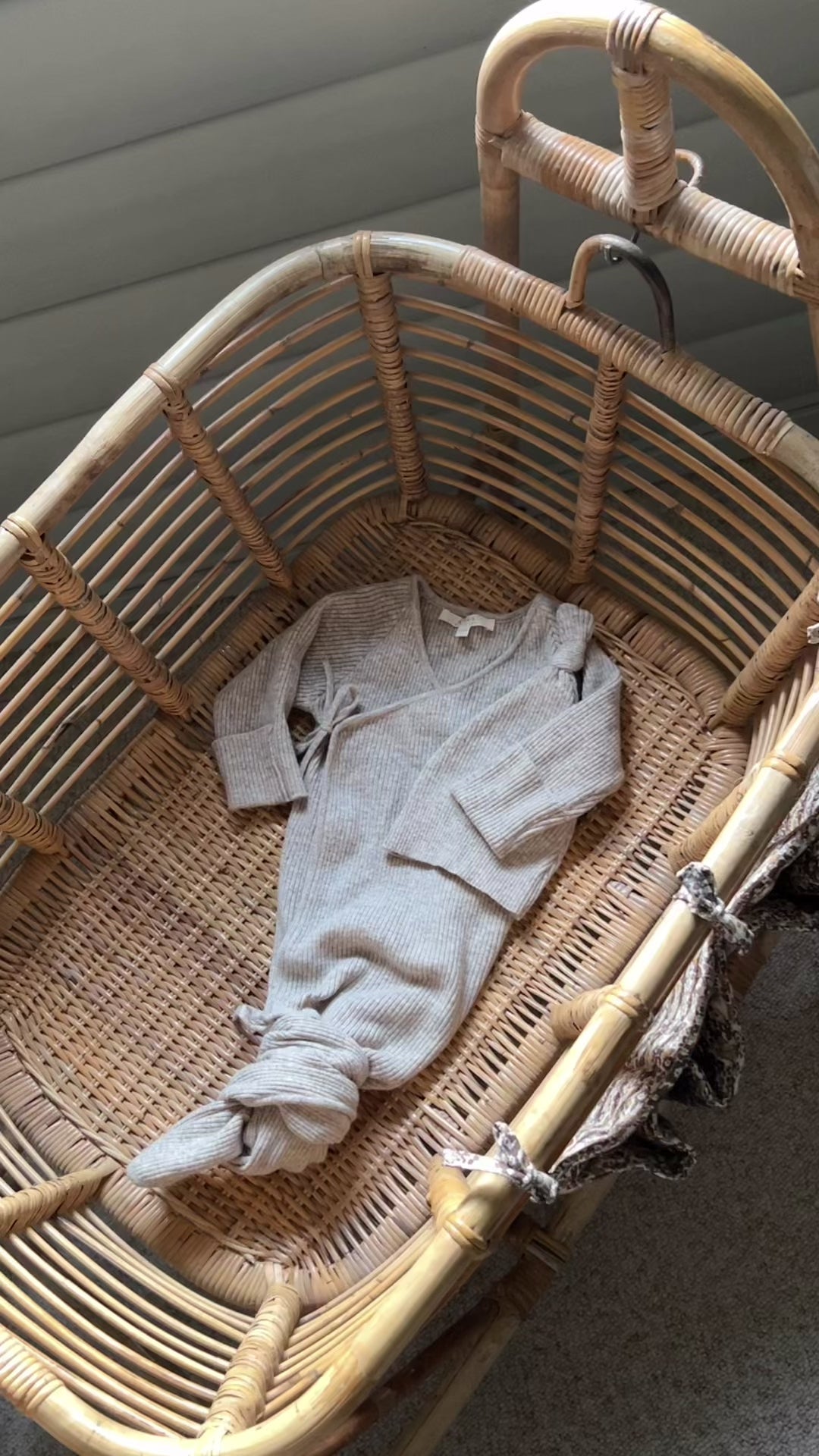 Hazel Knyttet Babypysj - Beige Melange